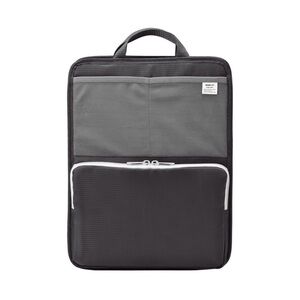 NWOT Men's Black and Gray Laptop Organizer Bag/ insert